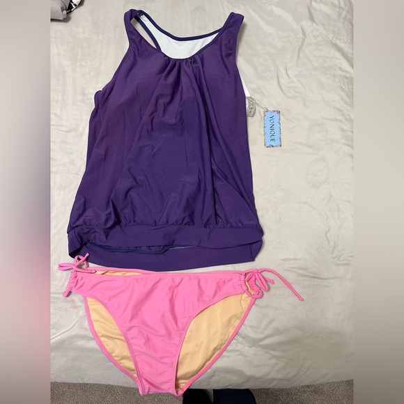 Younique Purple and Pink Women's Swim Set - Picture 1 of 5